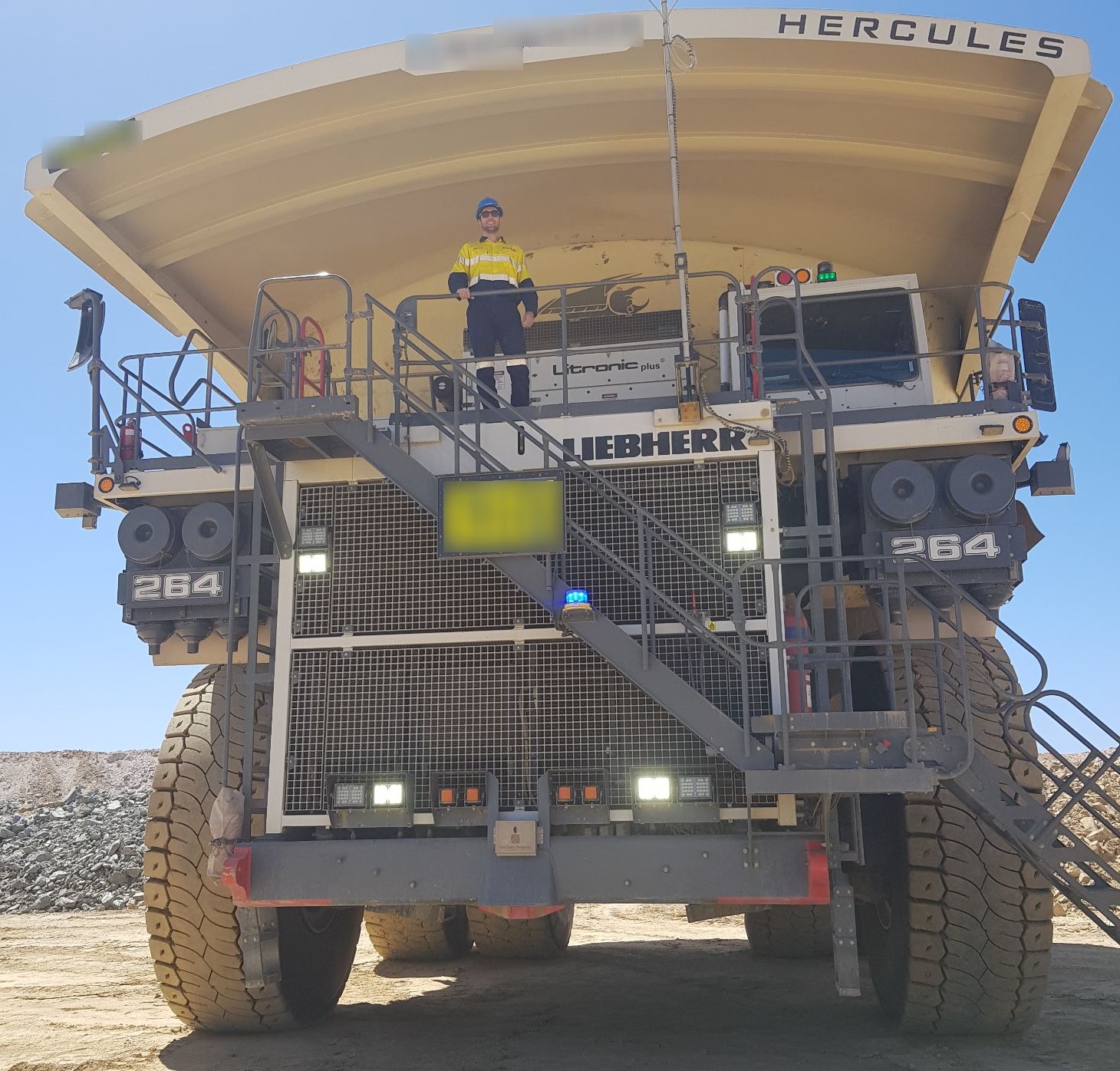 A mining truck as part of my work at MaxMine.